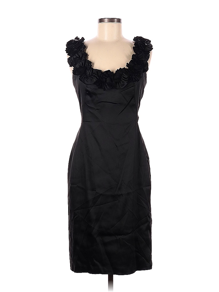 White House Black Market Solid Black Cocktail Dress Size 8 78 off