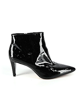 Enzo Angiolini Ankle Boots: Black Solid Shoes - Women's Size 10 - Pointed Toe, thredUP