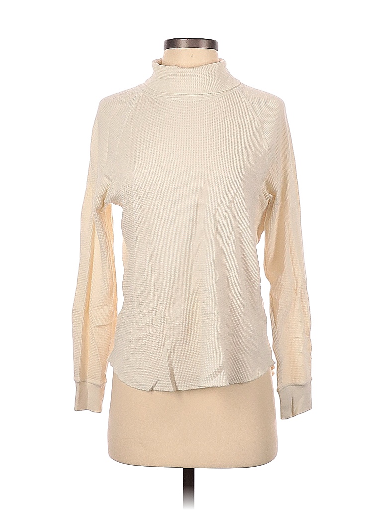 Everlane Solid Tan Ivory Long Sleeve Turtleneck Size S - 50% off | thredUP