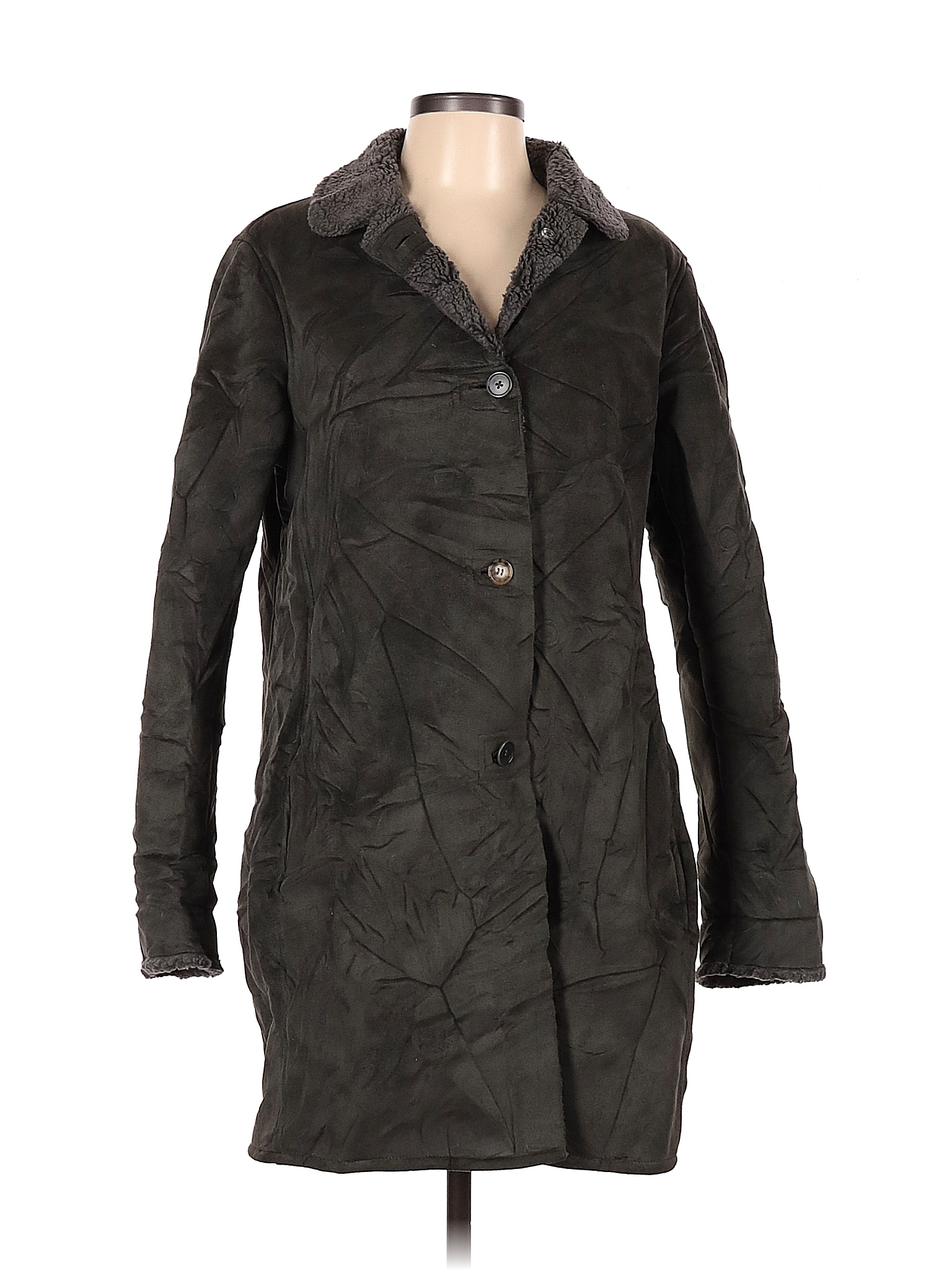 Lands' End Solid Green Coat Size M/p 67 off thredUP