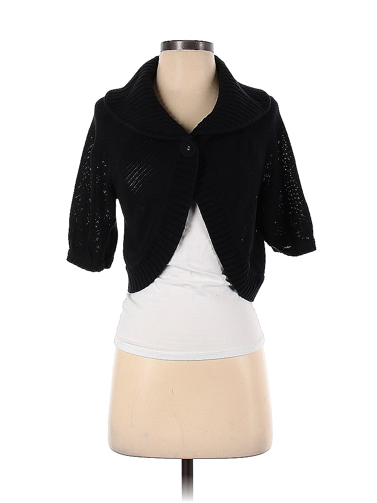Kenneth Cole REACTION 100% Cotton Color Block Solid White Black Cardigan Size XS - photo 1