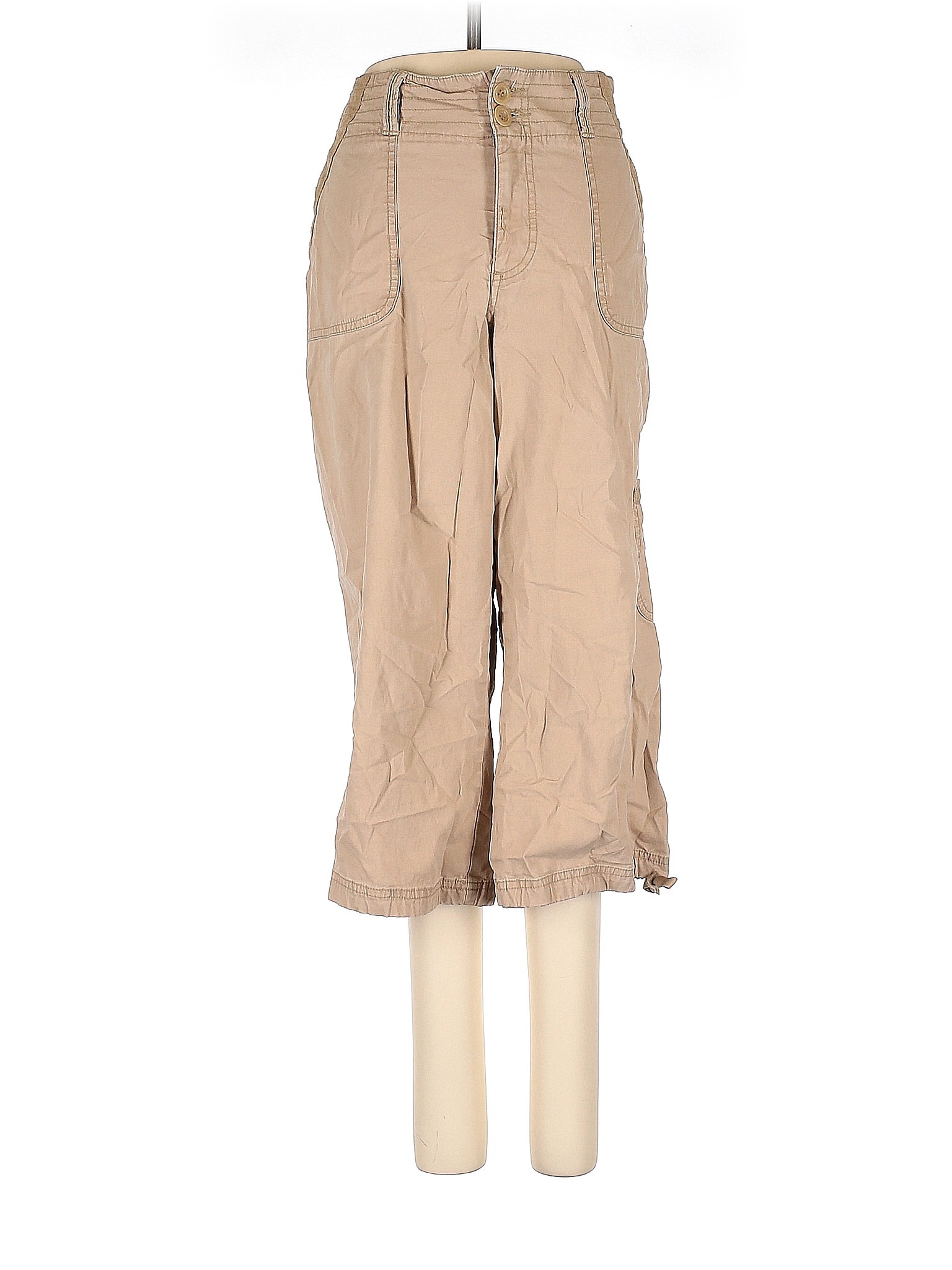 Dockers Solid Tan Cargo Pants Size 12 58 off thredUP