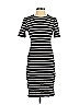H&M Stripes Black Casual Dress Size S - photo 1