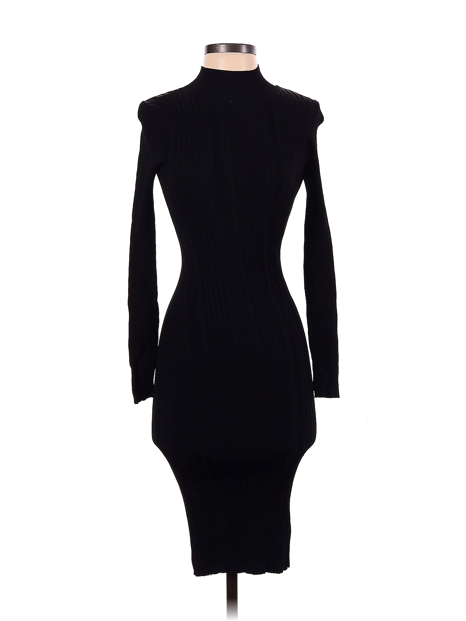 H&M Solid Black Casual Dress Size XS 65 off thredUP