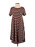 Lularoe Stripes Brown Casual Dress Size XS - photo 1