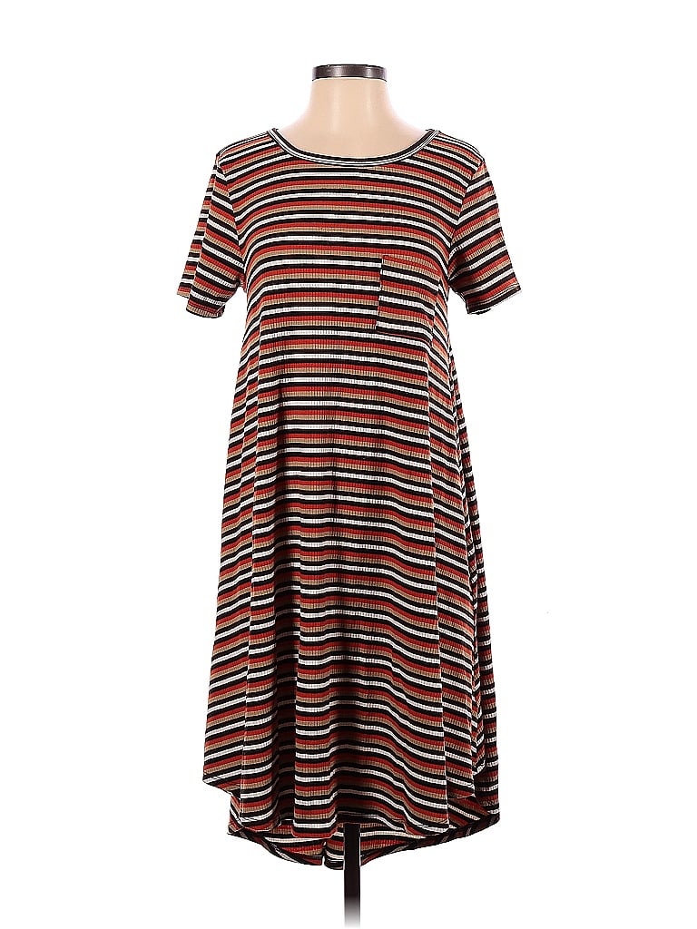 Pre-owned Lularoe Casual Dress In Brown