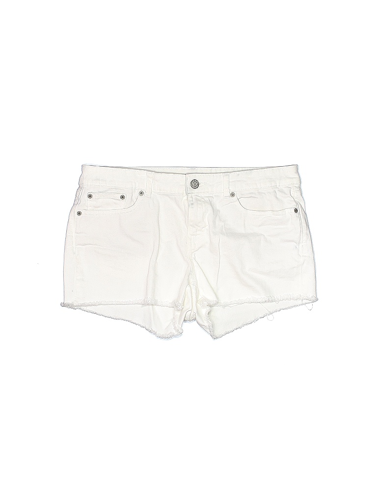 Gap Outlet Solid White Denim Shorts Size 14 62 off thredUP