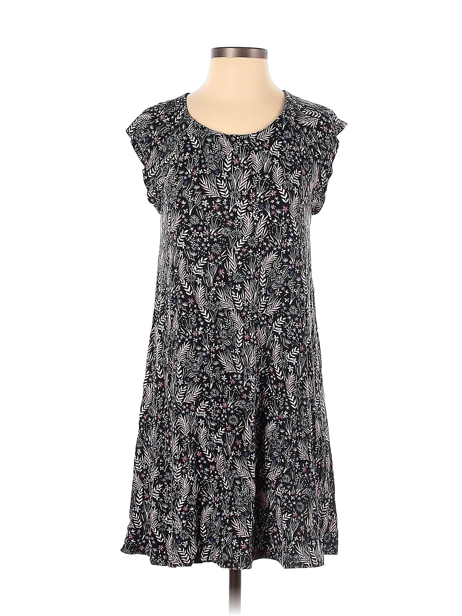 Ann Taylor LOFT Multi Color Blue Casual Dress Size S (Petite) 78 off