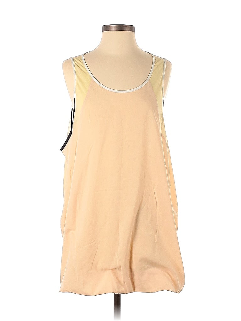Basic House 100% Polyester Yellow Sleeveless Blouse Size S - photo 1