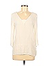 Zara Basic 100% Polyester Ivory Long Sleeve Blouse Size M - photo 1