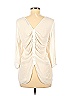 Zara Basic 100% Polyester Ivory Long Sleeve Blouse Size M - photo 2