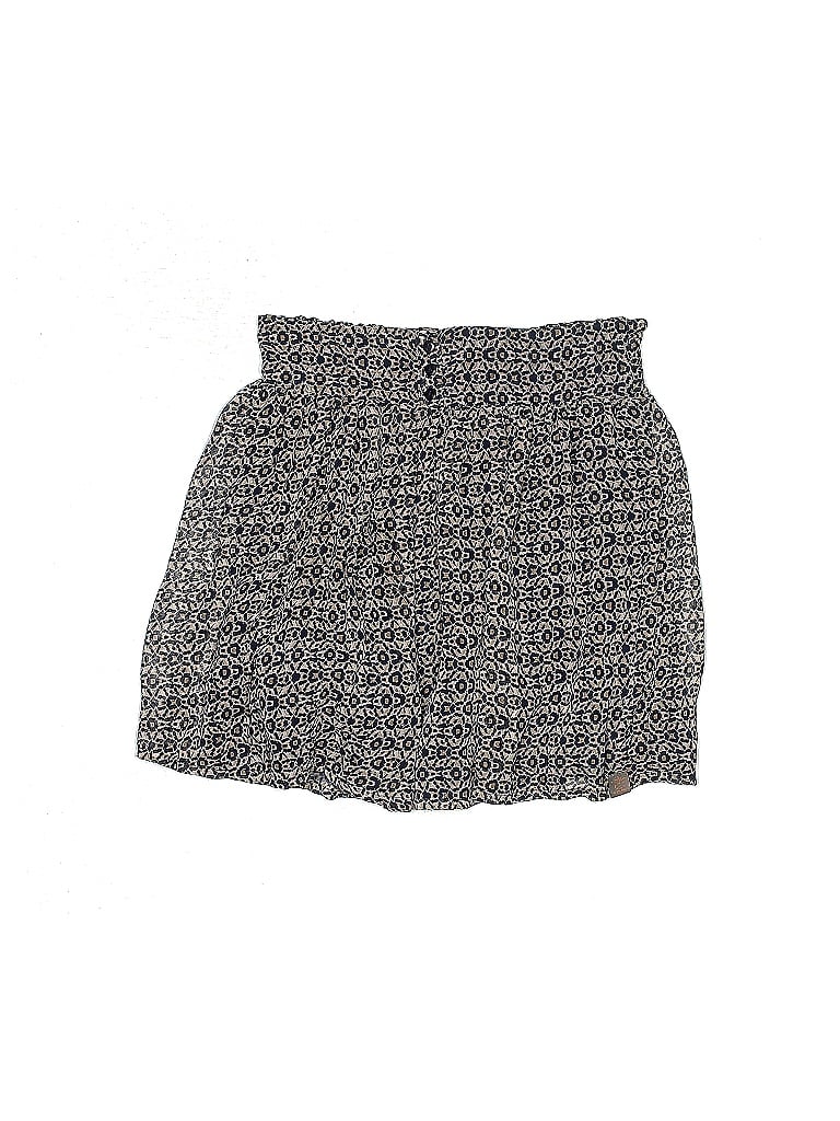 Creamie 100% Polyester Paisley Tweed Hearts Graphic Gray Skirt Size 14 - photo 1