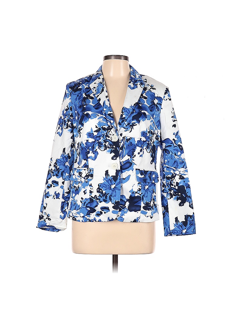 Appleseeds Floral Multi Color Blue Blazer Size 8 64 off thredUP