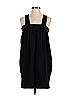 Tibi Color Block Solid Black Casual Dress Size XS - photo 1