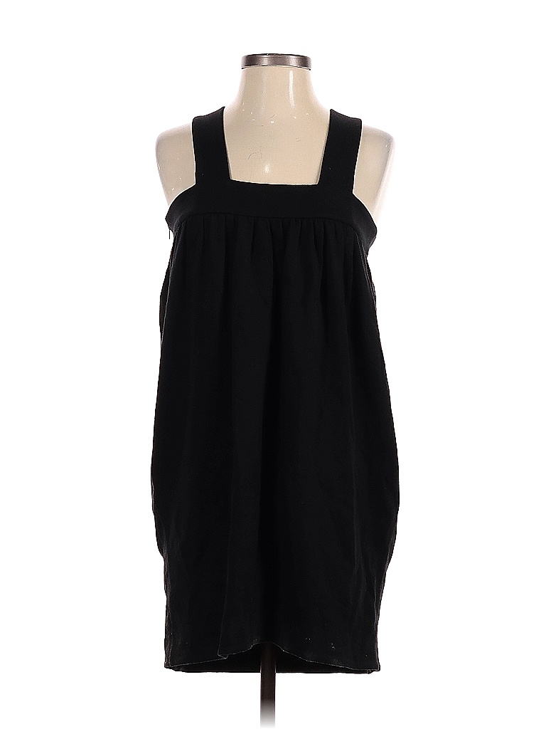 Tibi Color Block Solid Black Casual Dress Size XS - photo 1