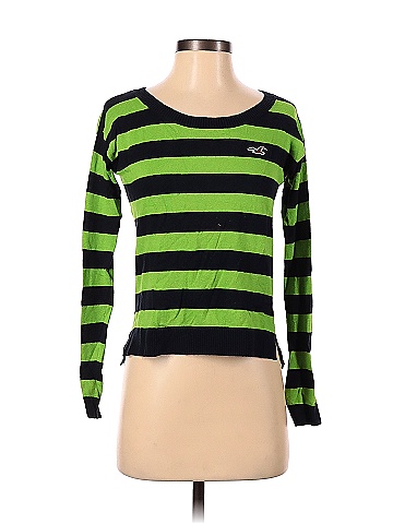 Best Deals for Green Hollister Striped Sweater