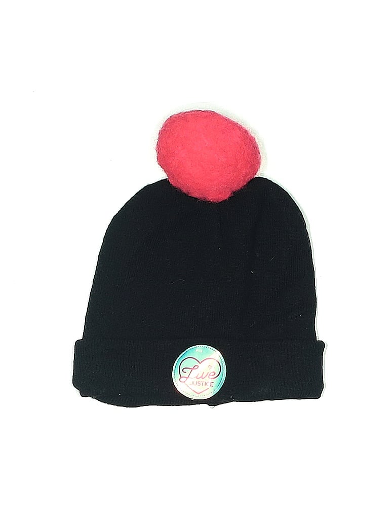 Click to view more detailed imagery on our partner's website Pre-owned Justice Kids' Beanie Hat In Black