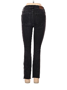 Madewell 9" Mid-Rise Skinny Jeans in Berkeley Black: Button-Through Edition (view 2)