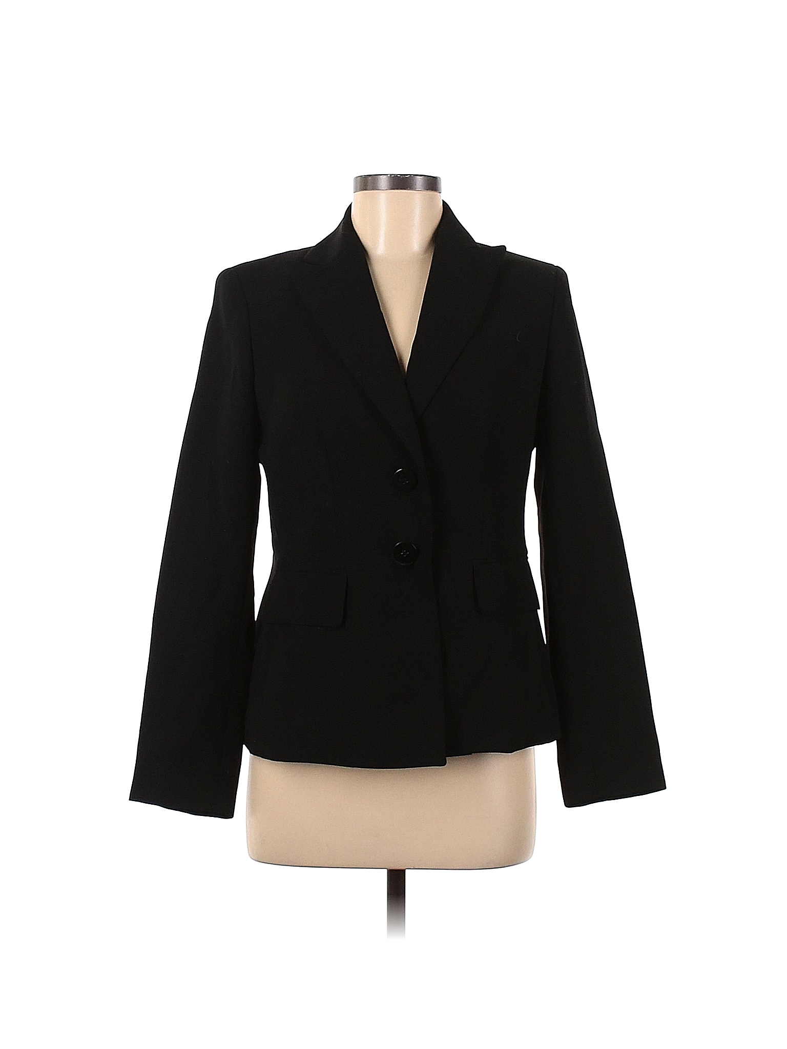 Kasper 100% Polyester Solid Black Blazer Size 6 - 90% off | thredUP