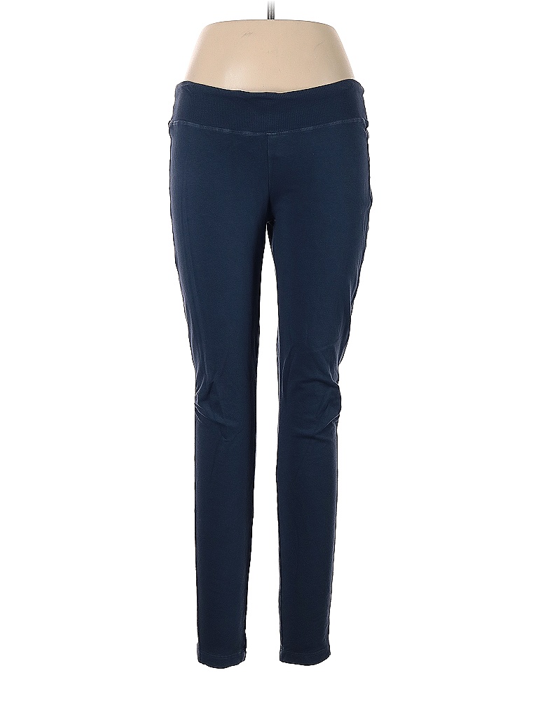 Barbara Lesser Solid Blue Casual Pants Size L - 89% off | thredUP