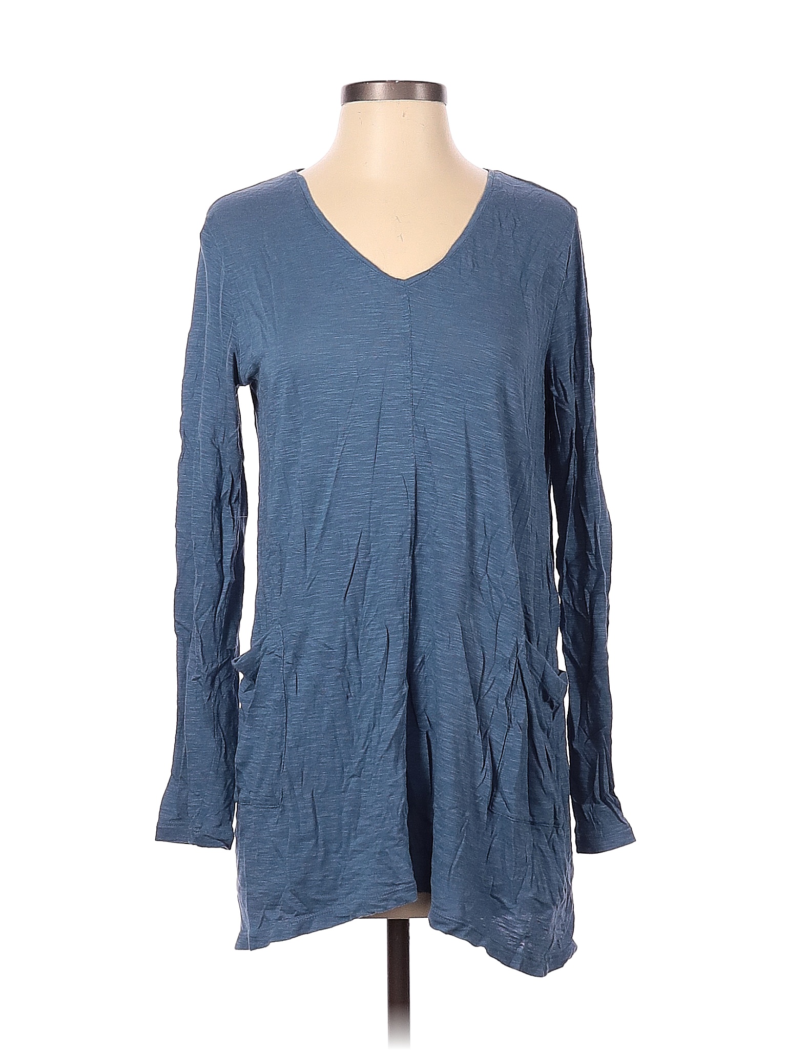 J.Jill Solid Blue Long Sleeve T-Shirt Size XS - 50% off | thredUP