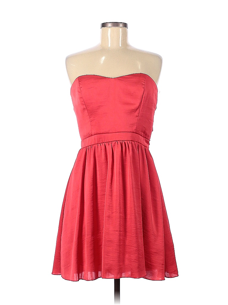 Speechless 100% Polyester Solid Colored Red Cocktail Dress Size 13 - photo 1