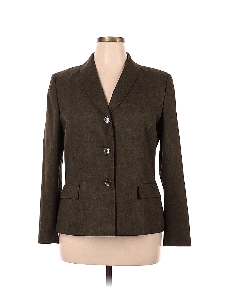 Jones Wear 100% Polyester Colored Green Blazer Size 16 - 64% off | thredUP