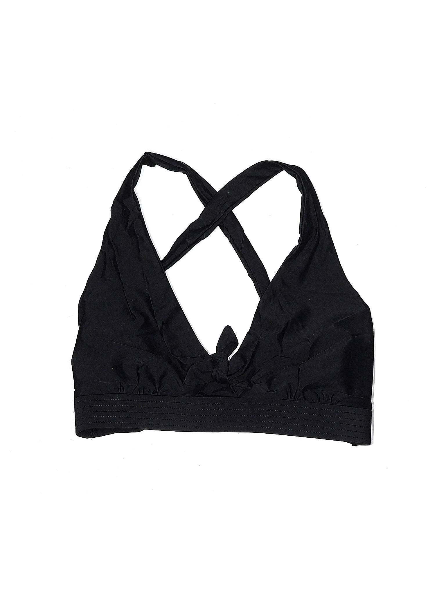 Wild Isles Solid Black Swimsuit Top Size XS (30A) 84 off thredUP