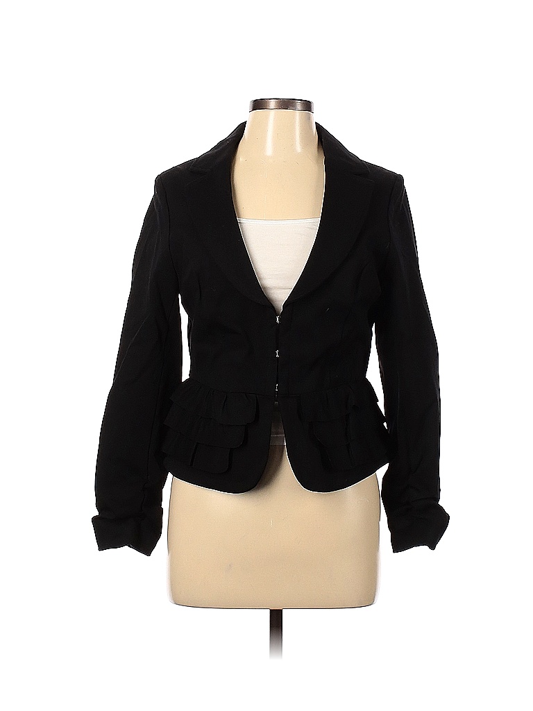 Inc International Concepts Solid Black Blazer Size M 73 Off Thredup