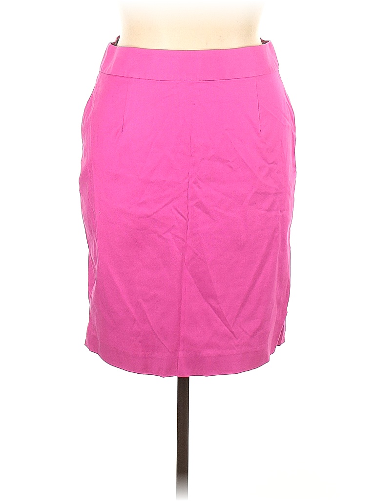 Banana Republic Solid Colored Pink Casual Skirt Size 14 70 off thredUP