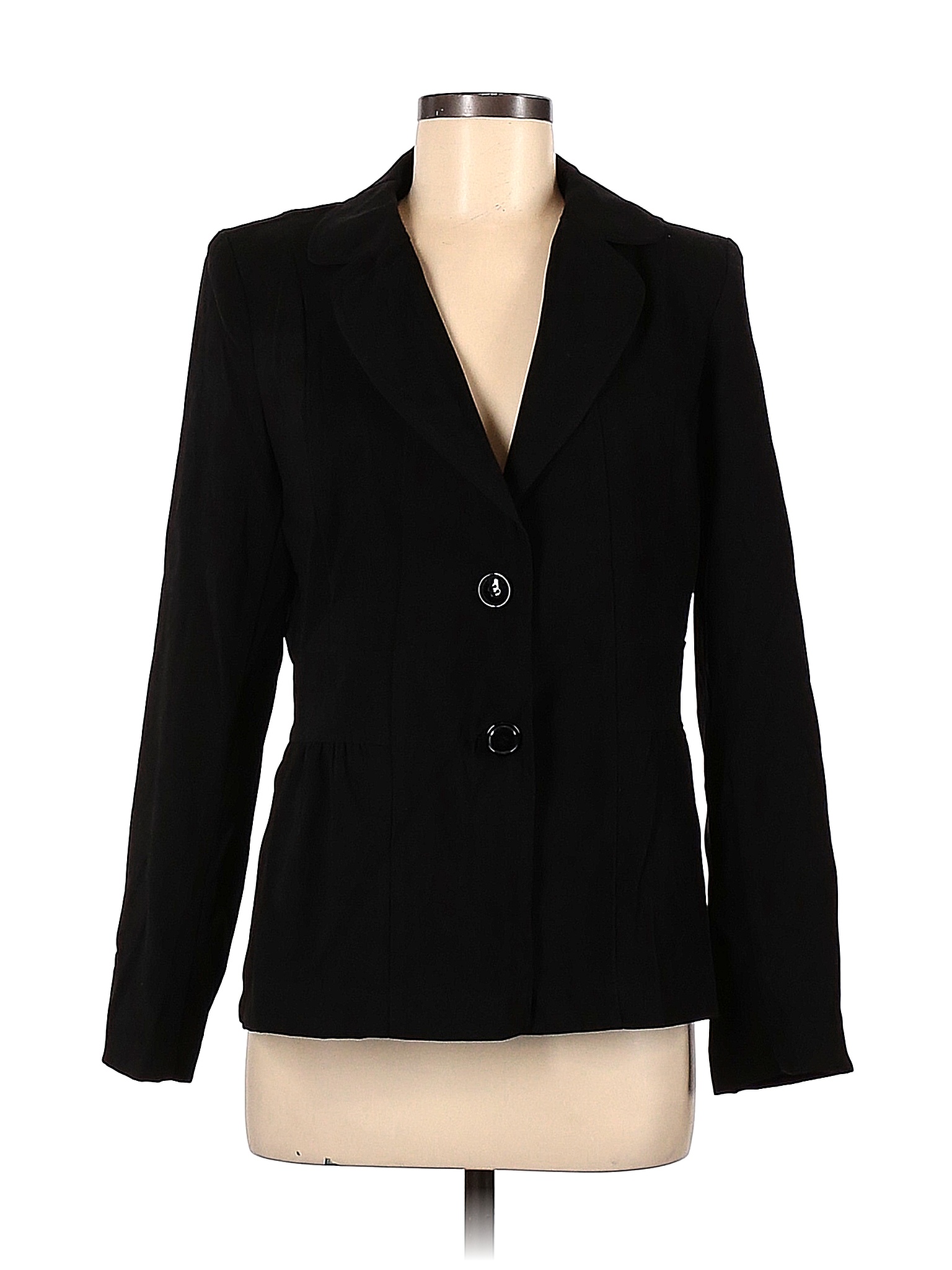 Notations Solid Black Blazer Size M - 78% off | thredUP