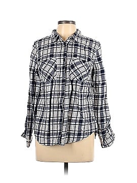 Charlotte Russe Long Sleeve Button-Down Shirt (view 1)