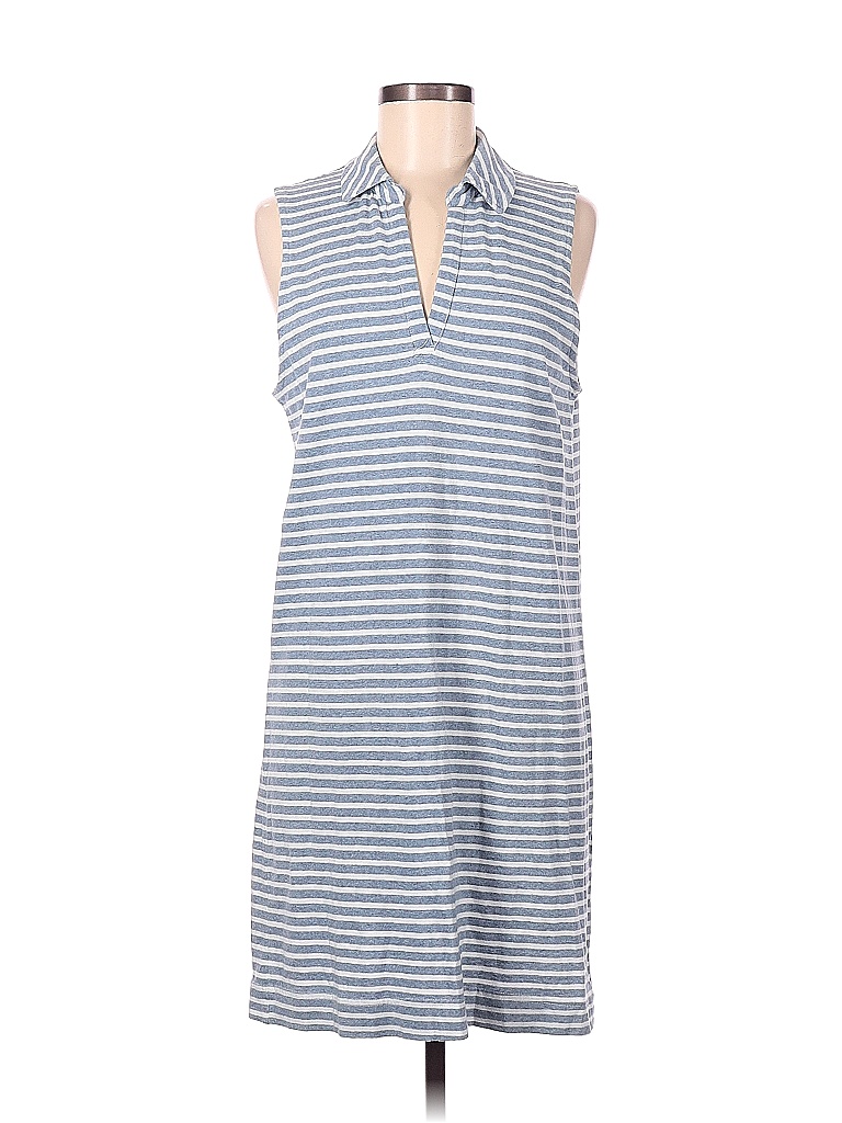 Jane And Delancey 100 Cotton Stripes Multi Color Blue Casual Dress