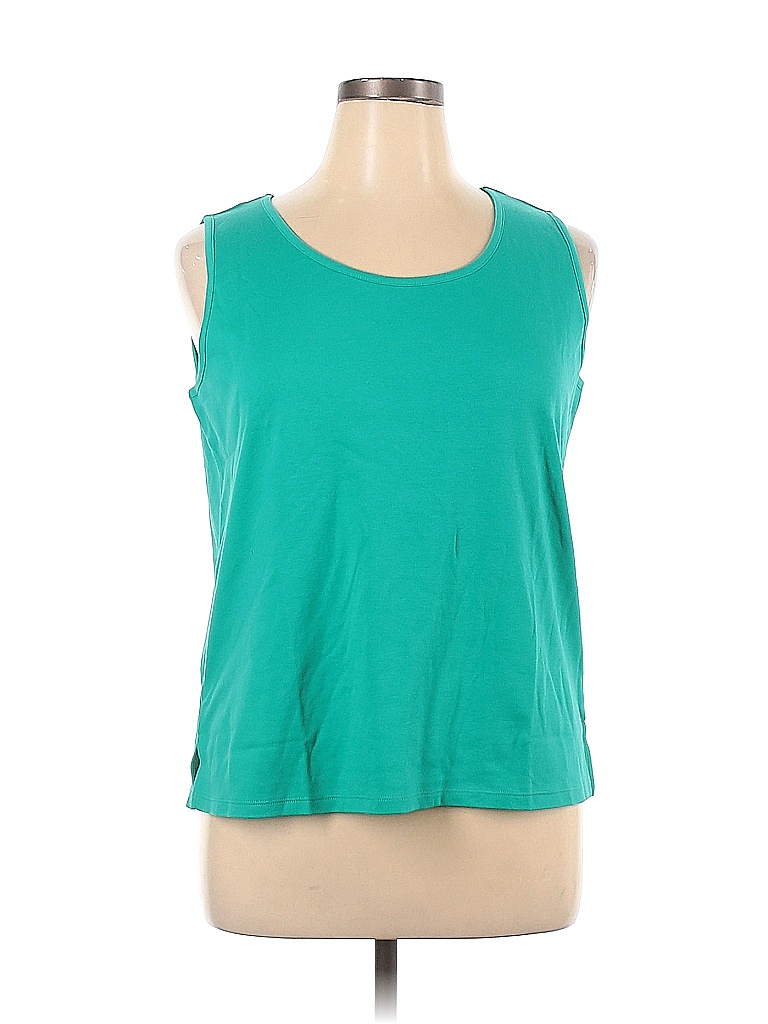 Draper's & Damon's Solid Blue Tank Top Size XL - 68% off | thredUP