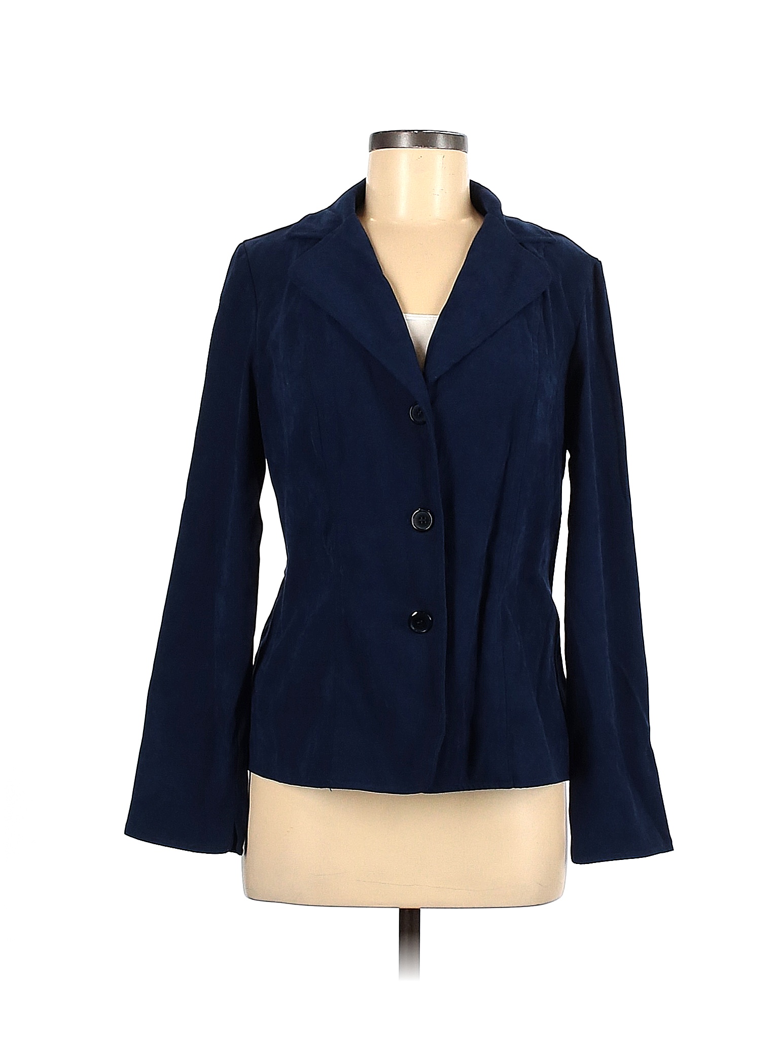 Harve Benard Solid Blue Blazer Size M - 86% off | thredUP