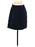 Katherine Barclay Solid Houndstooth Jacquard Argyle Grid Chevron-herringbone Brocade Polka Dots Blue Casual Skirt Size 2 - photo 1