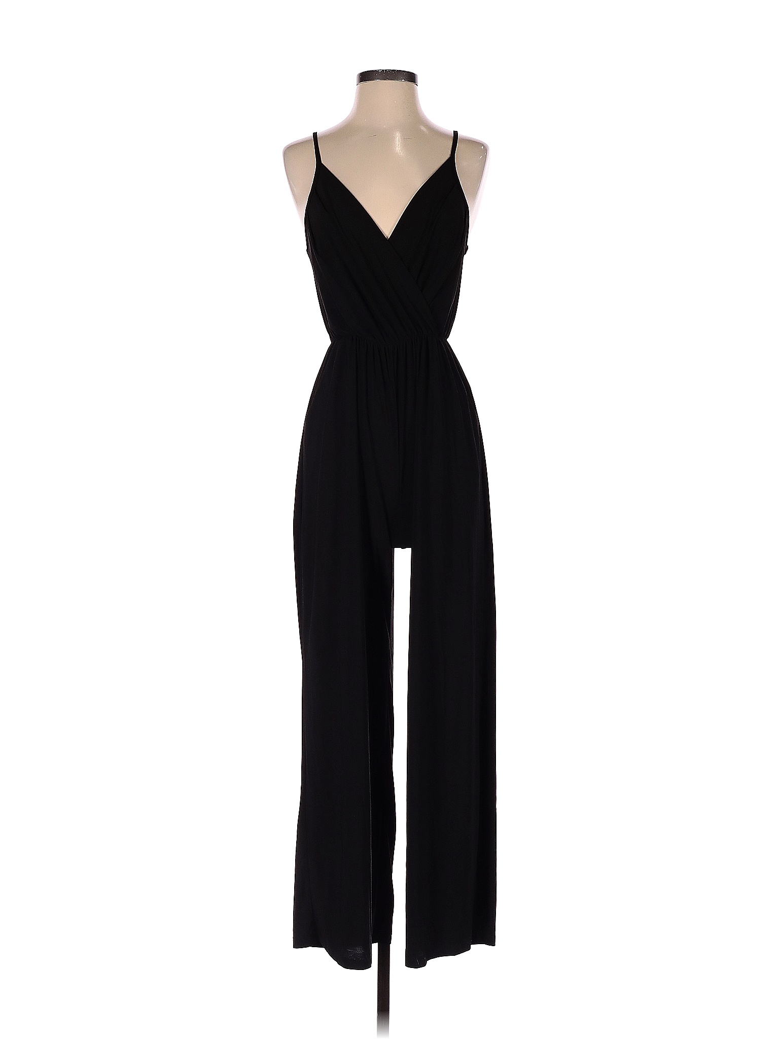 Kaileigh Solid Black Jumpsuit Size XS - 43% off | thredUP