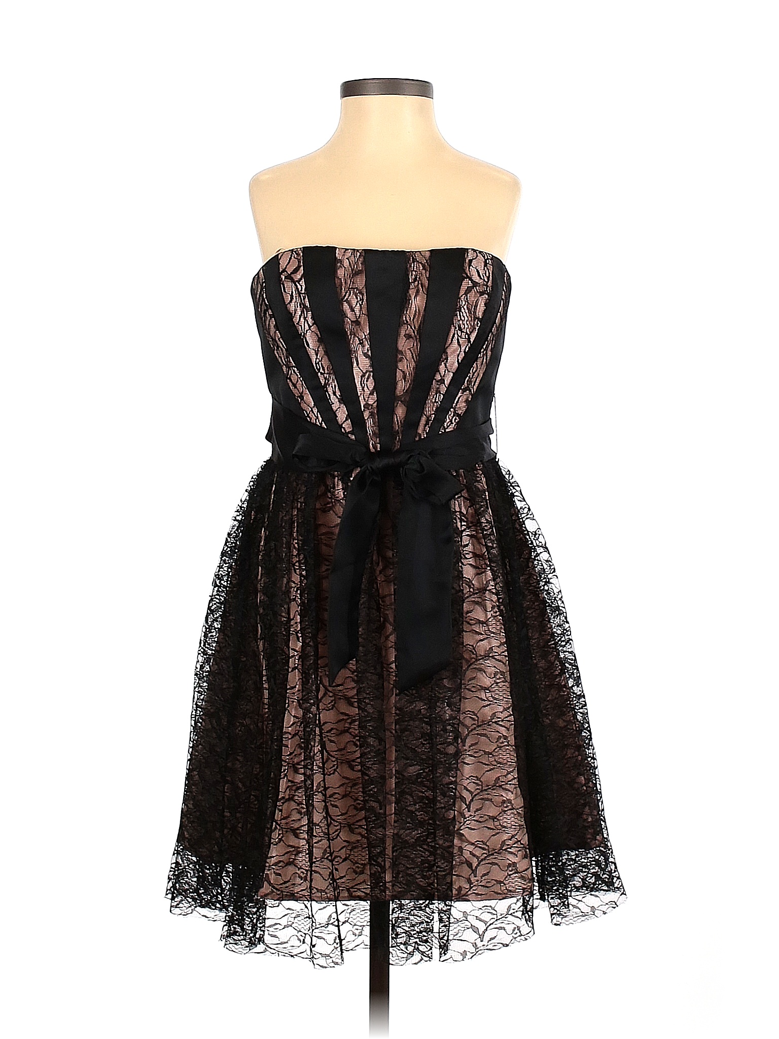 Max and Cleo 100% Polyester Black Pink Cocktail Dress Size 4 - 87% off ...