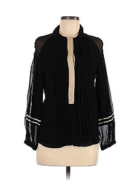 Pencey Long Sleeve Silk Top (view 1)