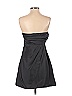 Tibi 100% Silk Solid Black Gray Cocktail Dress Size 6 - photo 2