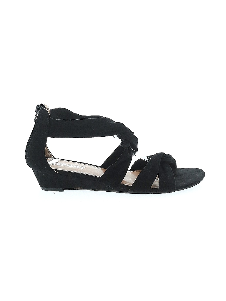 REPORT Solid Black Wedges Size 8 1/2 71 off thredUP