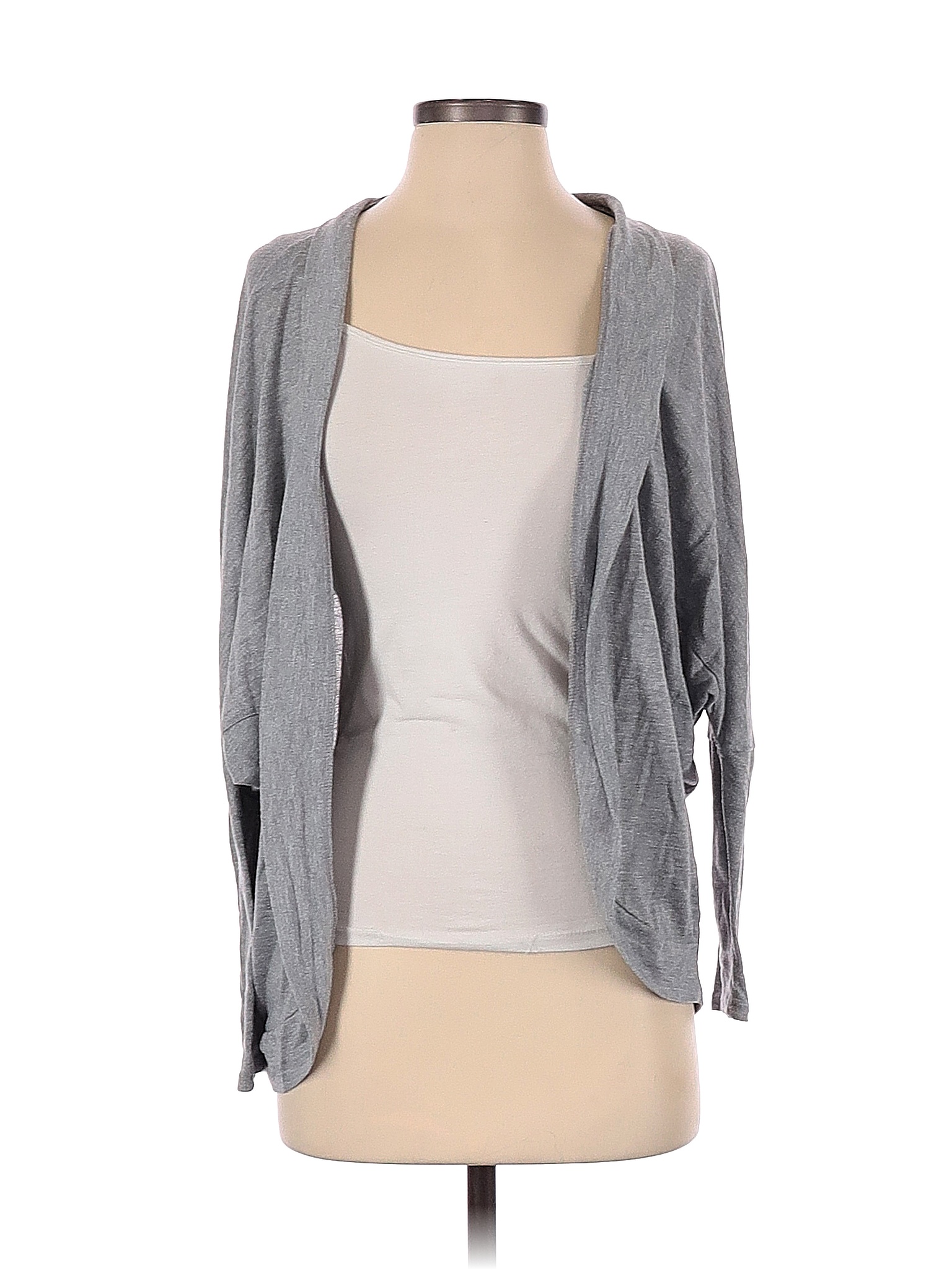 a.n.a. A New Approach Color Block Solid Gray Cardigan Size S - 75% off ...