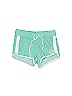 Justice Color Block Marled Teal Green Shorts Size 6 - 7 - photo 1