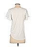Ann Taylor LOFT Outlet 100% Rayon Polka Dots Ivory White Short Sleeve Blouse Size XS - photo 2