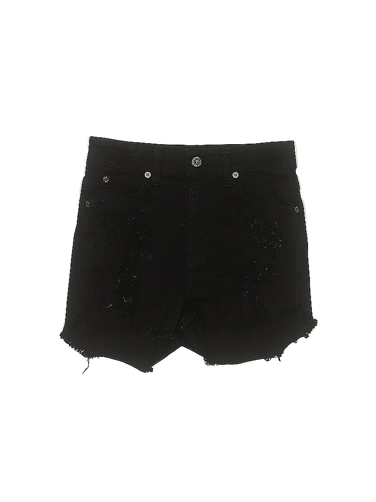 Carmar Solid Black Denim Shorts 24 Waist - photo 1