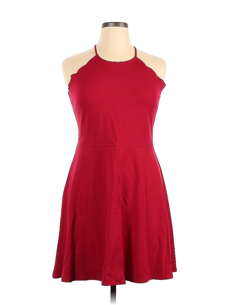 Nine Britton Solid Colored Red Casual Dress Size XL - 72% off | thredUP