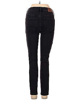 Madewell 9" Mid-Rise Skinny Jeans in Berkeley Black: Button-Through Edition (view 2)