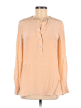 Vince. Long Sleeve Silk Top (view 1)