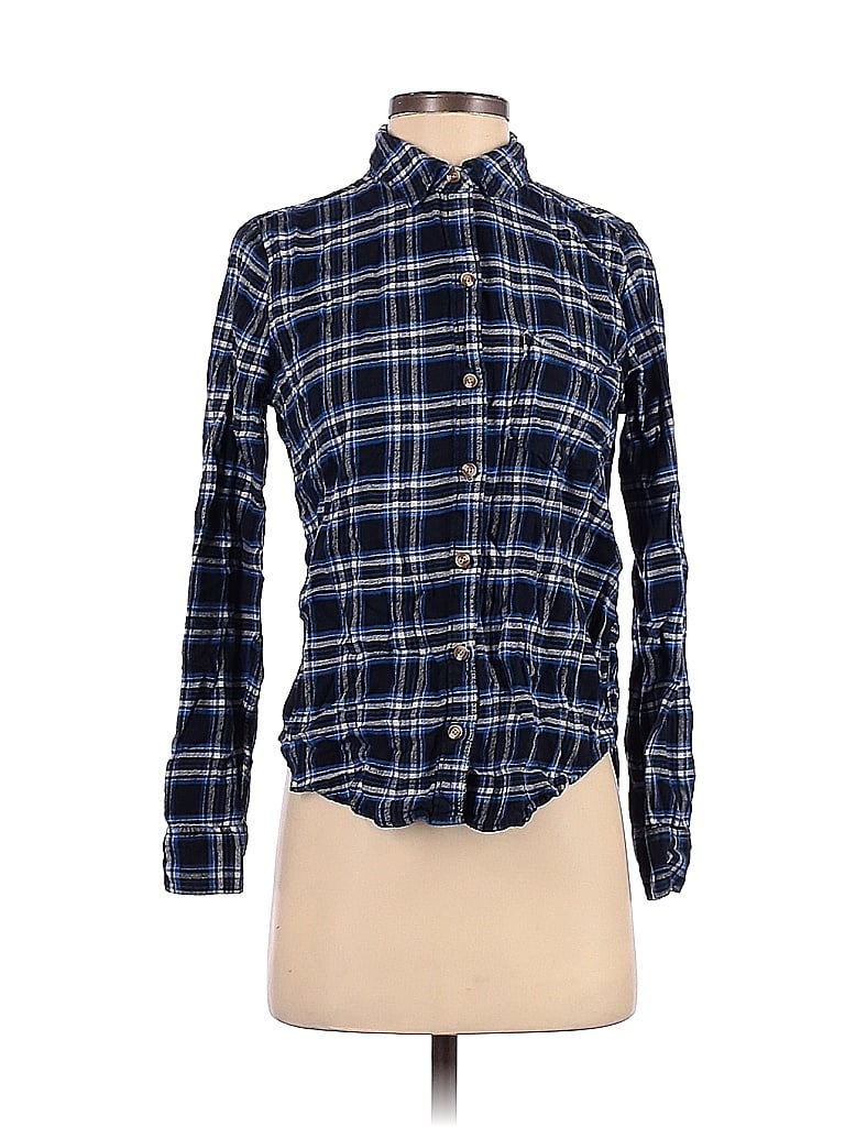 Click to view more detailed imagery on our partner's website Pre-owned Abercrombie & Fitch Long Sleeve Button Down Shirt In Blue