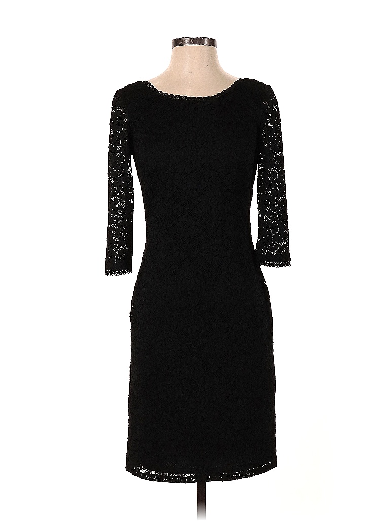 Eliza J Solid Black Cocktail Dress Size 2 - 92% off | thredUP